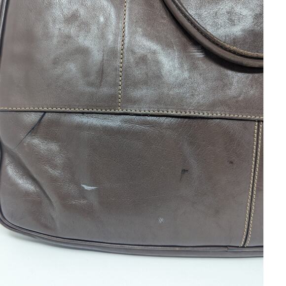 Bric's Leather Top Handle Messenger Bag Brown - Picture 5 of 16